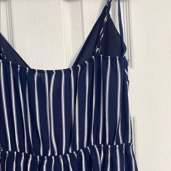 Monteau Blue and White Mini Dress - Picture 7 of 8